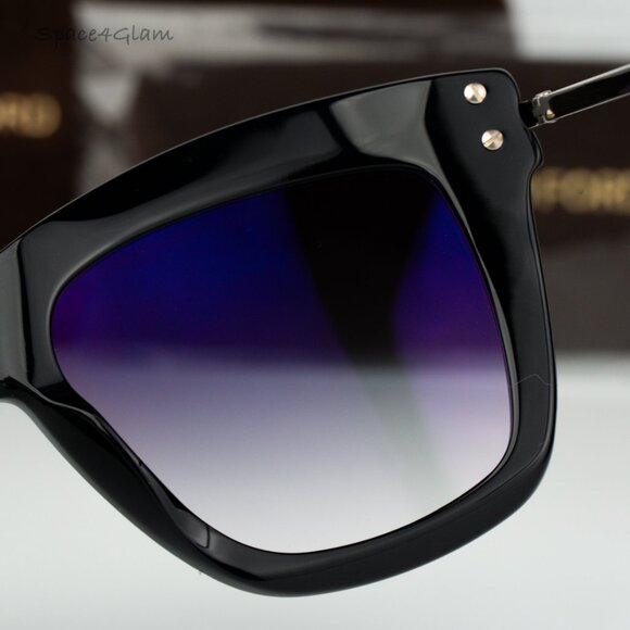 NEW Tom Ford Women Sunglasses Black Smoke Gradient Butterfly DASHA FT0822/S 01B - Picture 8 of 11